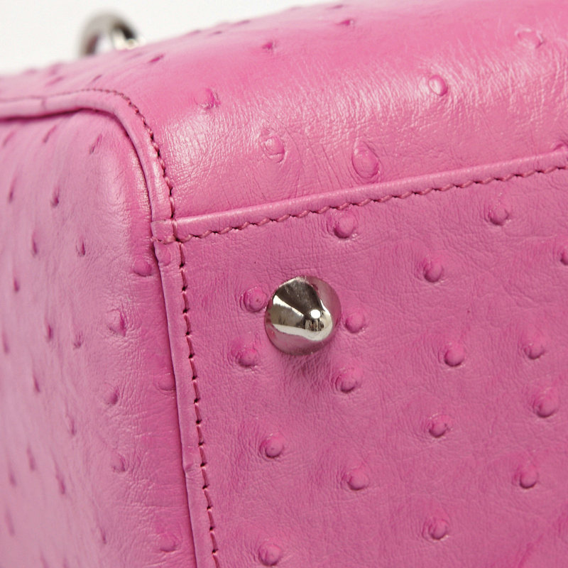 jumbo lady dior ostrich leather D053 pink - Click Image to Close